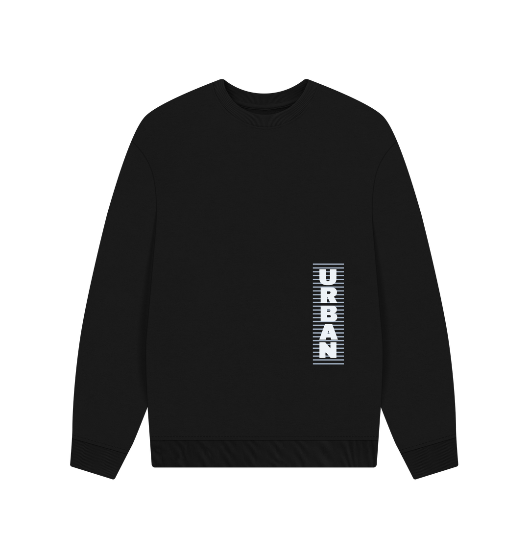 Black Printed Sweater Front