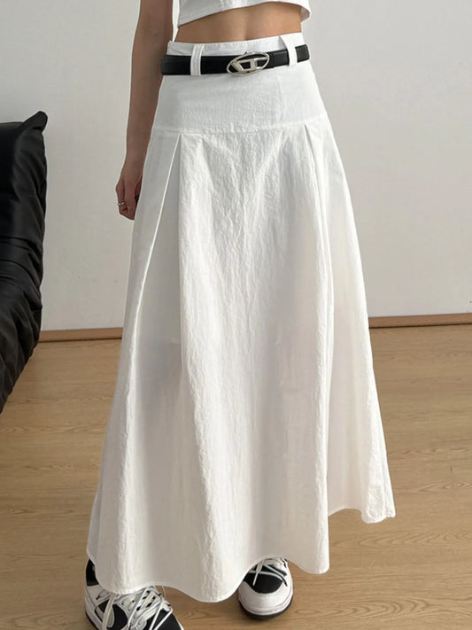 High Waist A-Line Maxi Skirt - Premium Skirt from Trendsi - Just $40.80! Shop now at Craftklart.store