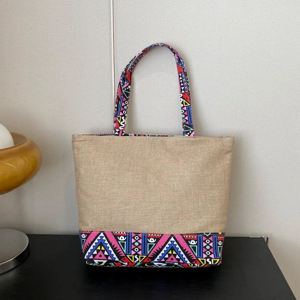 Geometric Medium Tote Bag - Premium  from Trendsi - Just $9.18! Shop now at Craftklart.store