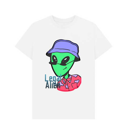 White Printed T-shirt Front