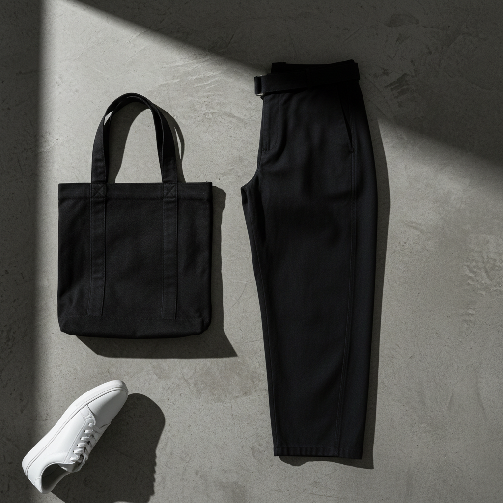 Belted Barrel-Leg Chino Trousers — Women’s Loose Fit