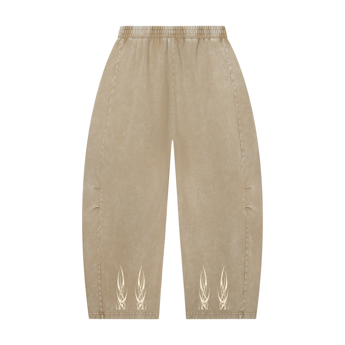 Mineral Wash Barrel Leg Pants