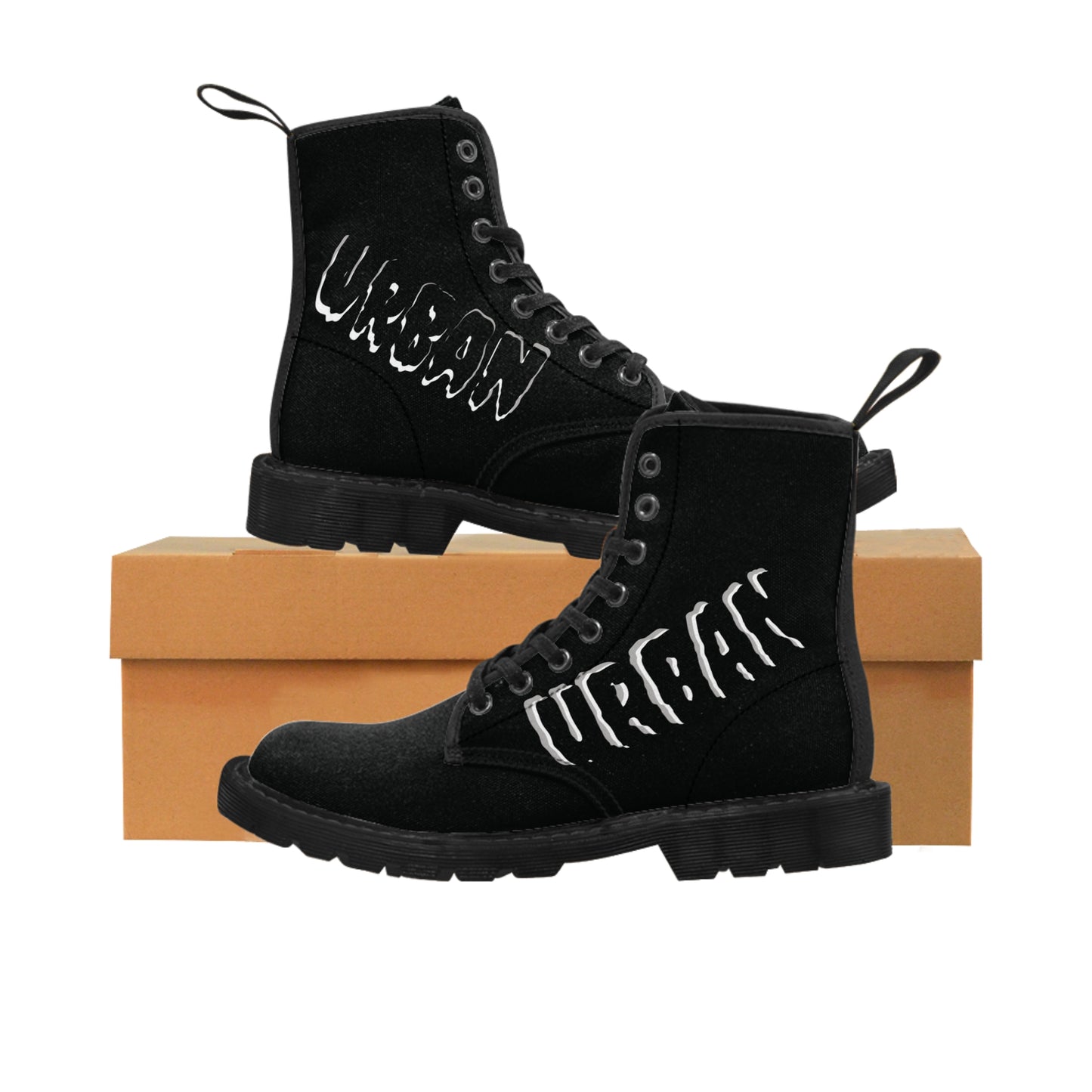 Men's  Black Urban Canvas Boots - Premium Shoes from Craftklart.store - Just $79.99! Shop now at Craftklart.store