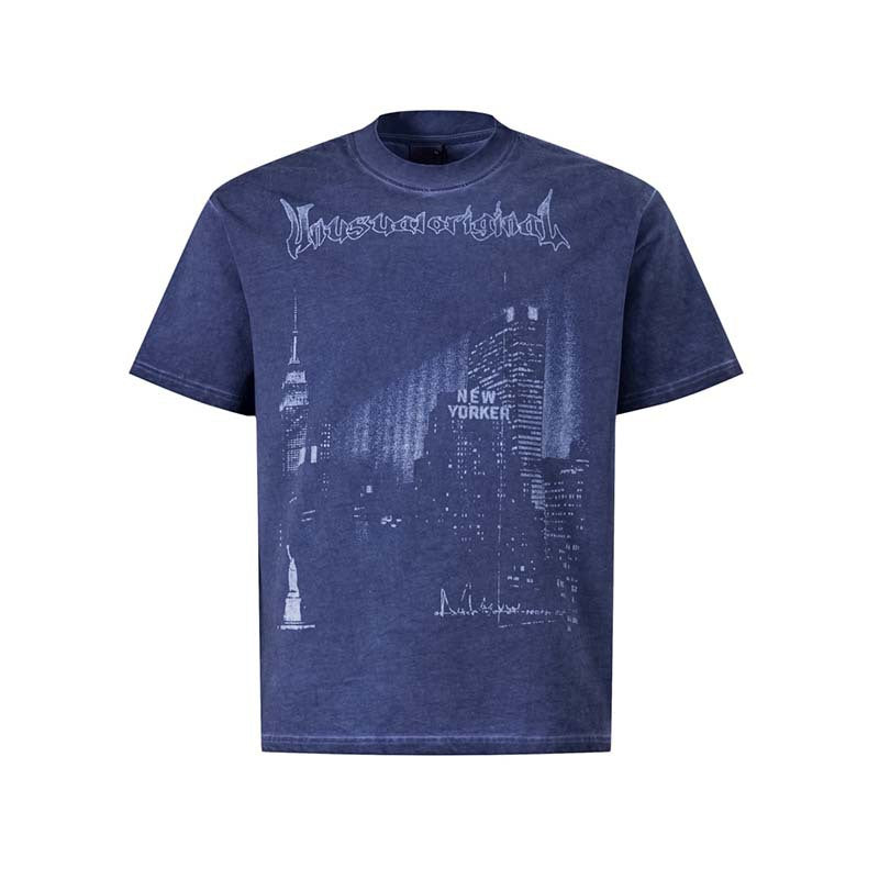 Craftklart Distressed Graphic Tee — Washed American Retro