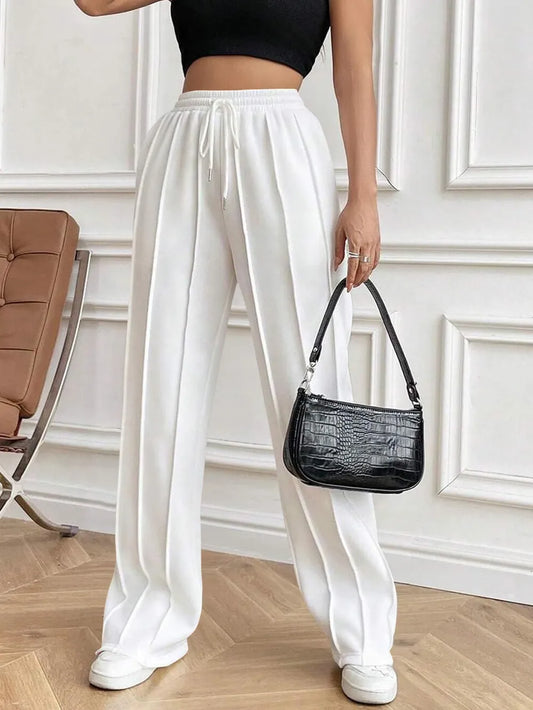 Drawstring Elastic Waist Pants with Pockets - Premium Pants from Trendsi - Just $26.74! Shop now at Craftklart.store