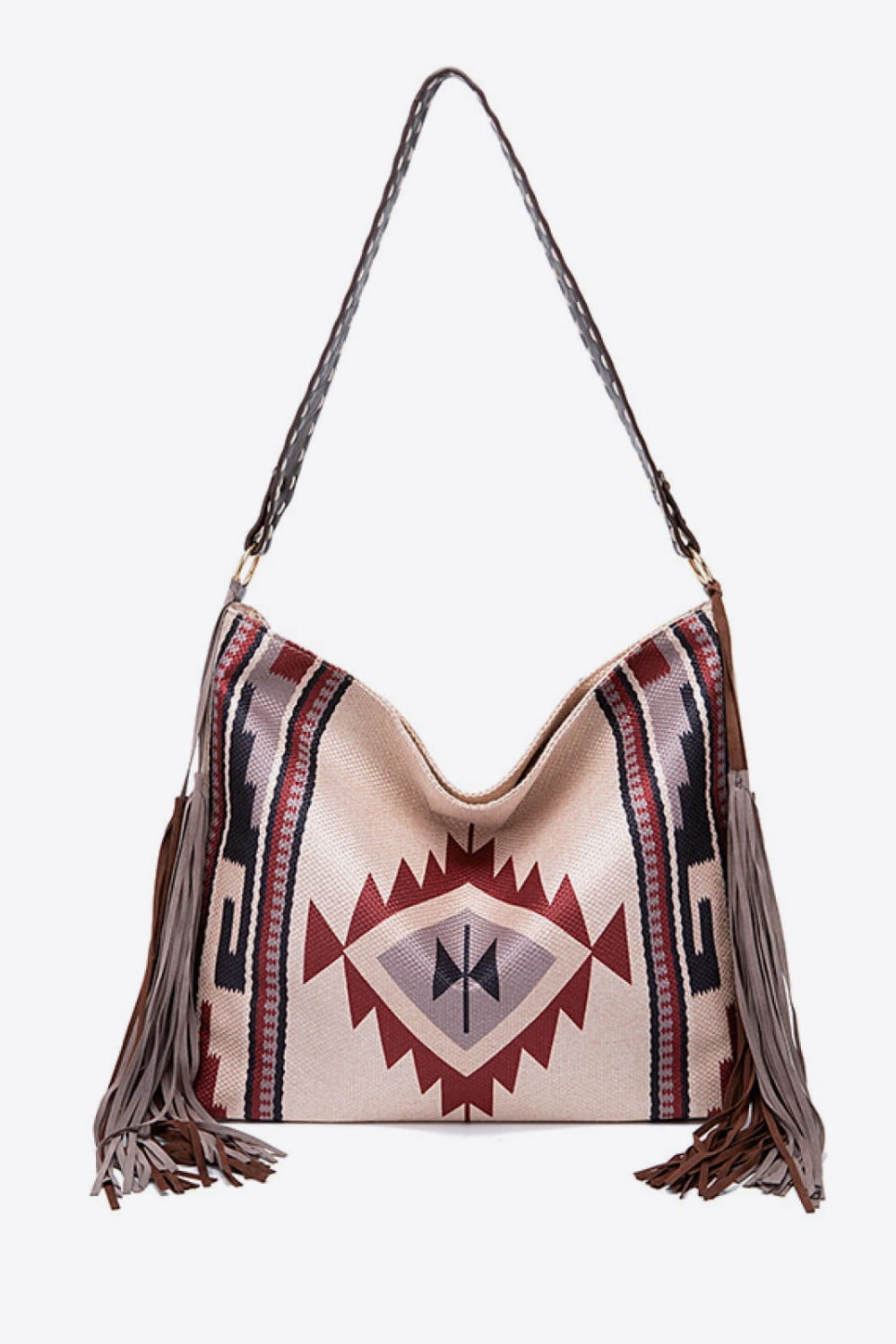 Geometric Canvas Tote Bag - Premium Crossbody Bag from Trendsi - Just $29.75! Shop now at Craftklart.store