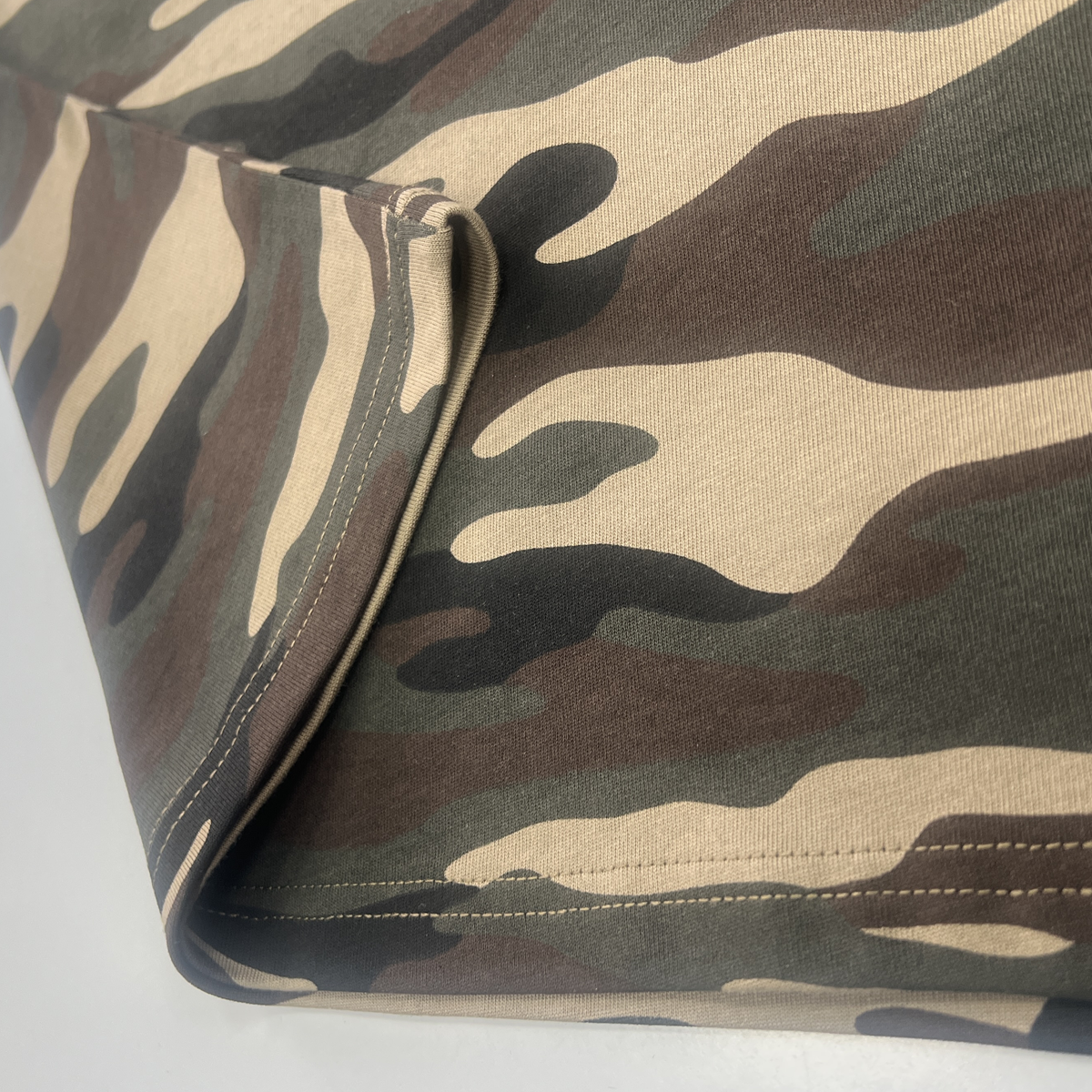 Heavyweight Boxy Cropped Camo Tee — 270GSM