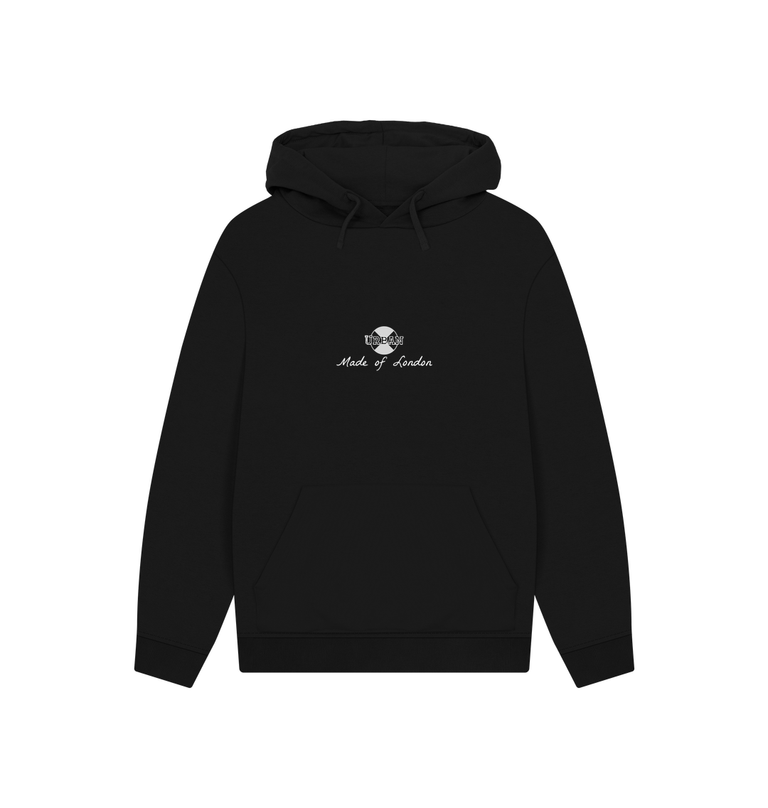 Black Printed Hoody Front