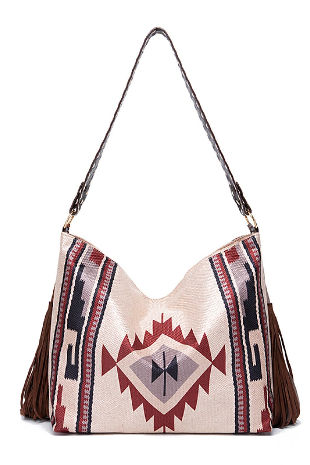 Geometric Canvas Tote Bag - Premium Crossbody Bag from Trendsi - Just $29.75! Shop now at Craftklart.store