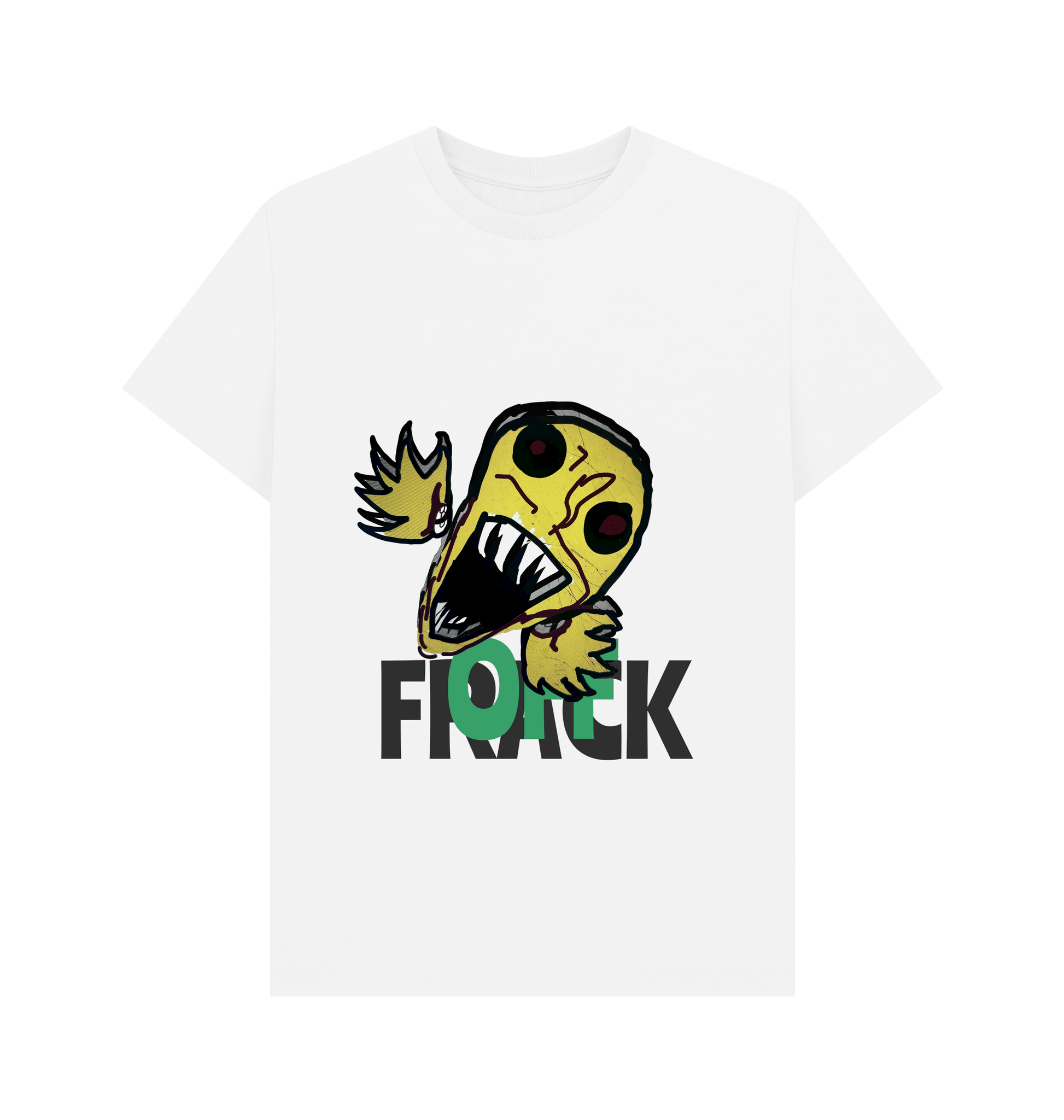 White Printed T-shirt Front