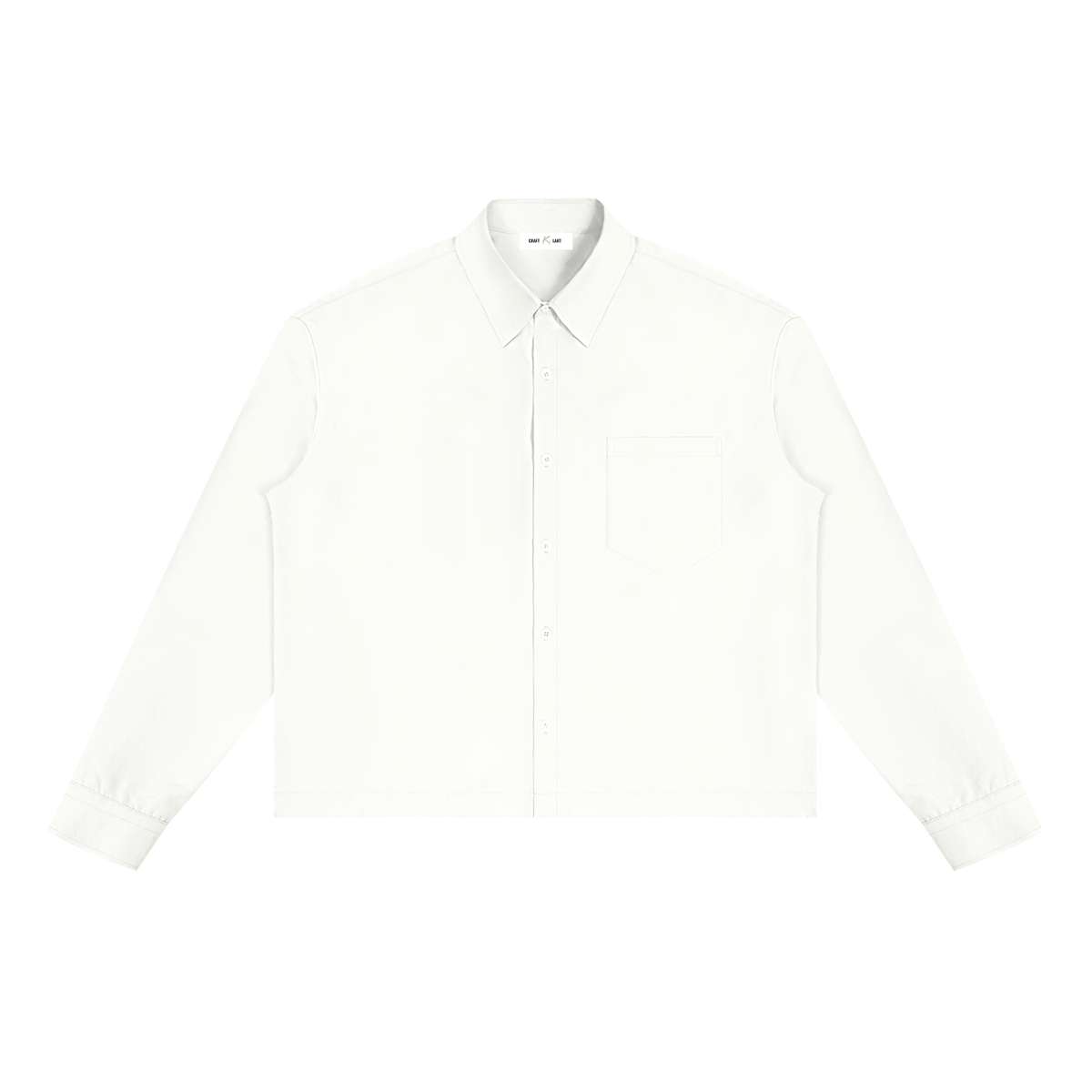 Plain Boxy Long Sleeve Shirt