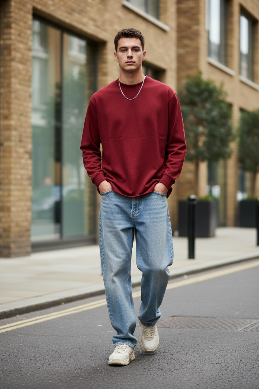 Essential Crewneck Long-Sleeve T-Shirt