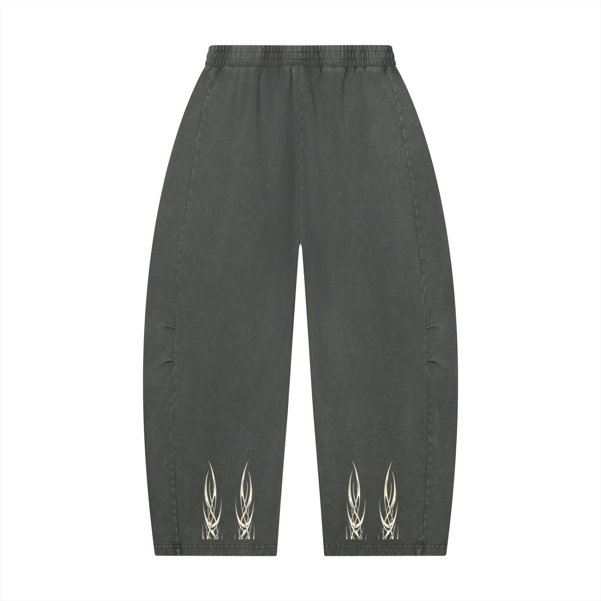 Mineral Wash Barrel Leg Pants