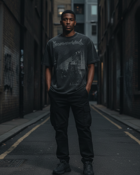 Craftklart Distressed Graphic Tee — Washed American Retro