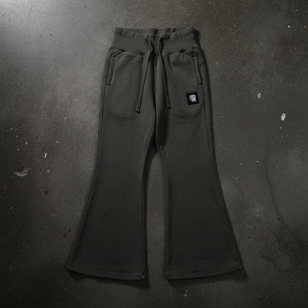 Vintage Washed Flared Fleece Pants – Women's