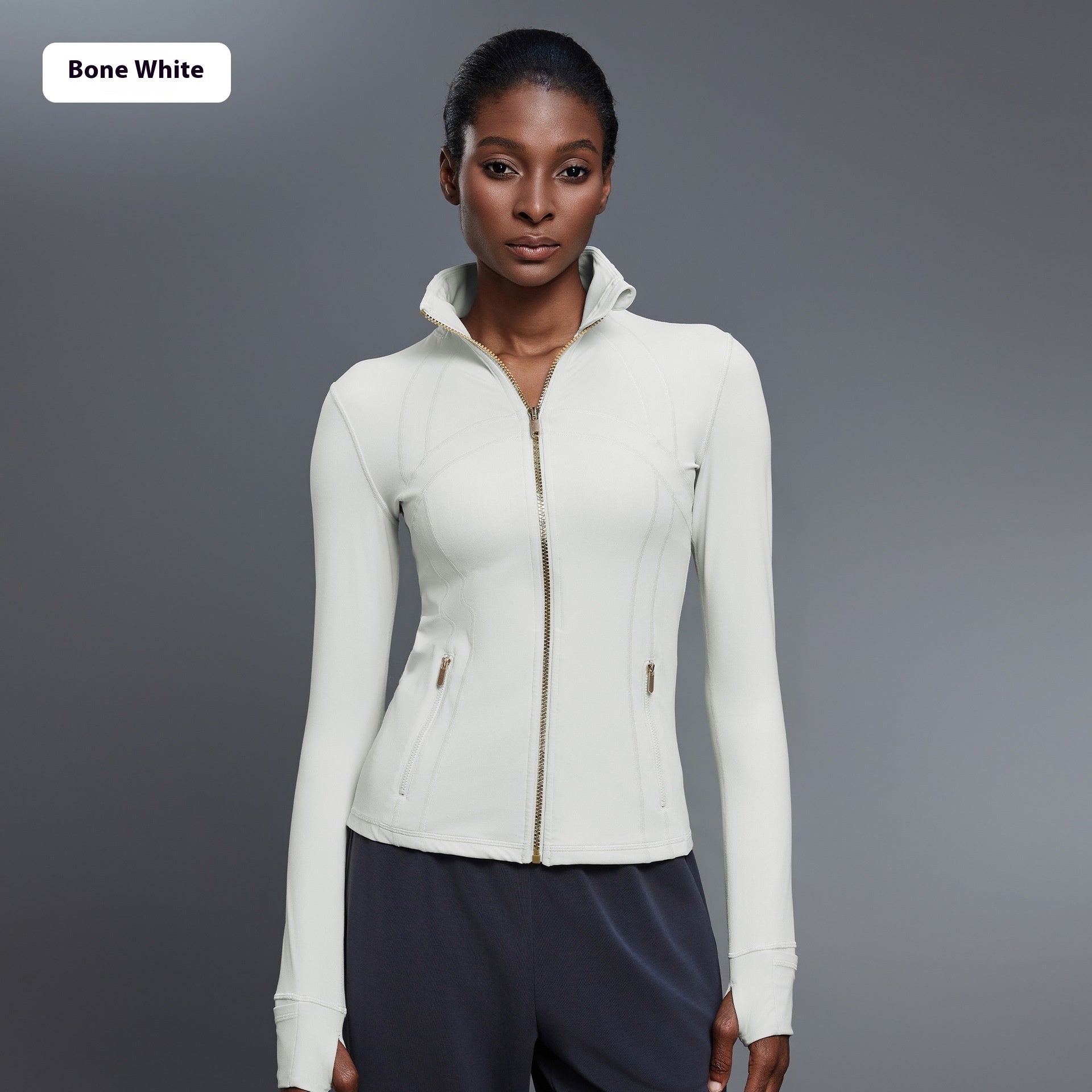 Windproof Stand Collar Yoga Clothes Running Sports Fitness Jacket - Craftklart.store