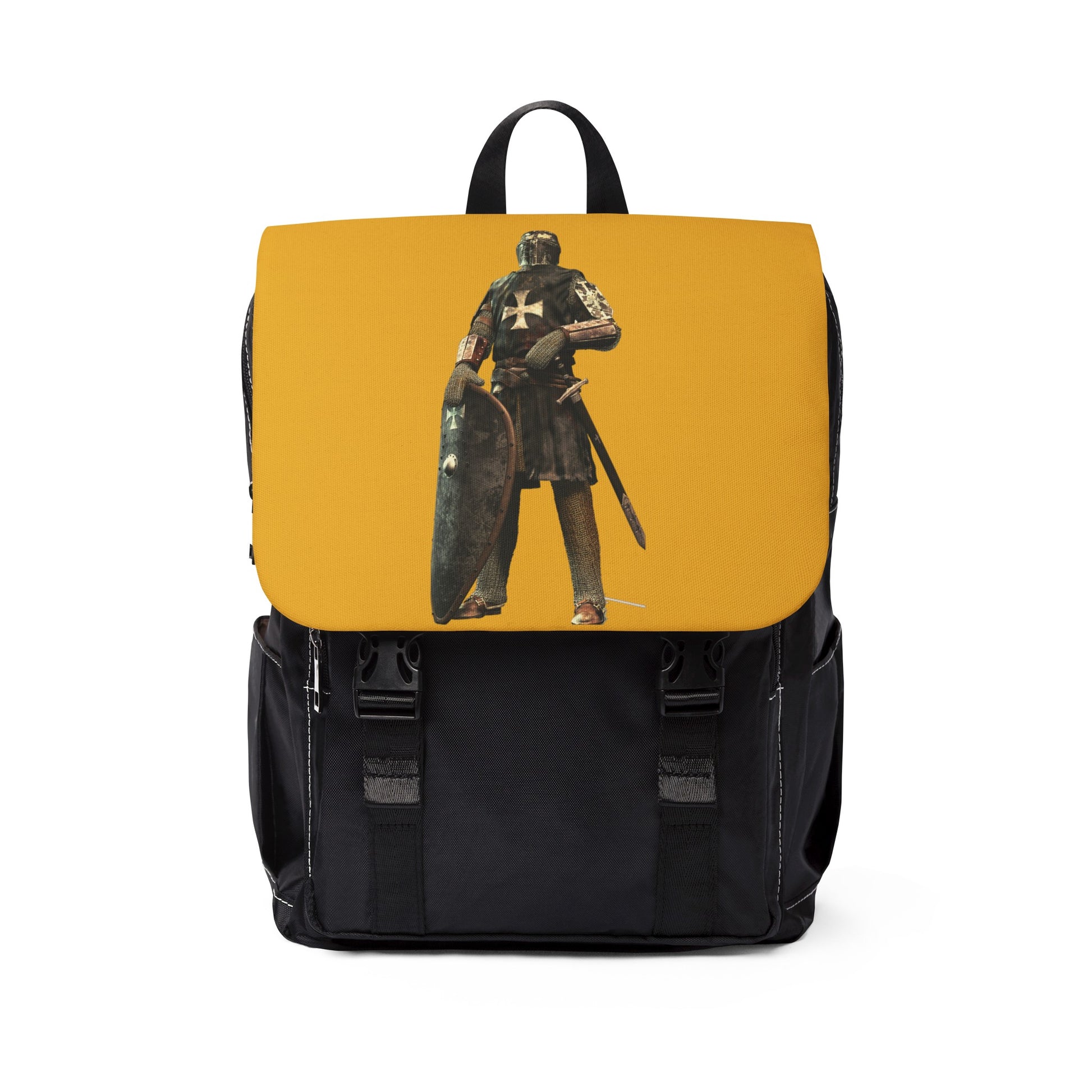 Unisex Casual Shoulder Backpack (Yellow) - Premium Bags from Printify - Just $32.79! Shop now at Craftklart.store