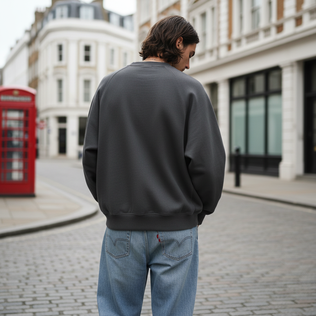Essential Heavyweight Dolman Sleeve Boxy Sweatshirt