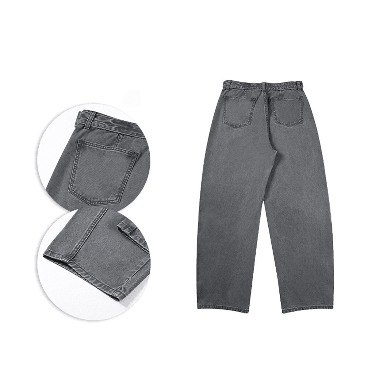 The Unseen Curved Blade Denim — Washed