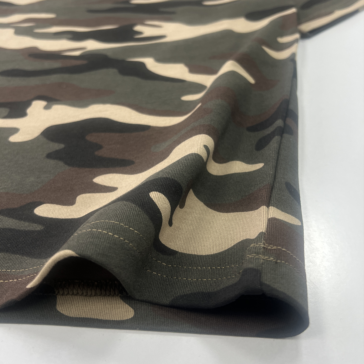 Heavyweight Boxy Cropped Camo Tee — 270GSM