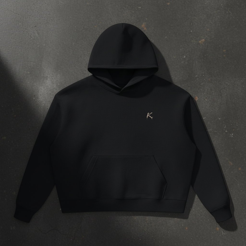 Authority Heavyweight Oversized Hoodie — Black