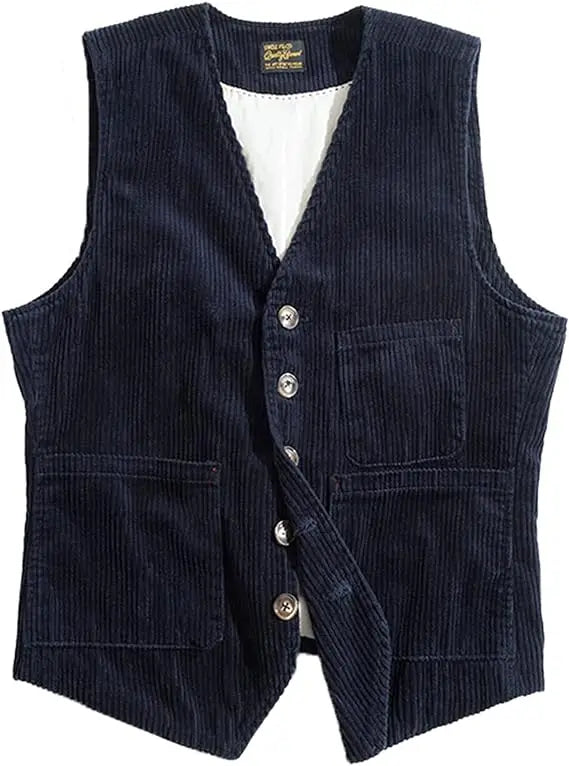 Mens Suit Vest Notched Plaid Wool Herringbone Tweed Waistcoat - Premium Jackets from Craftklart Dropship - Just $24.38! Shop now at Craftklart.store