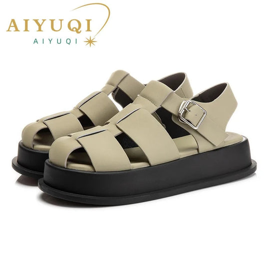 AIYUQI 2024 Women's Closed Toe Sandals - Premium Shoes from Craftklart Dropship - Just $24.99! Shop now at Craftklart.store