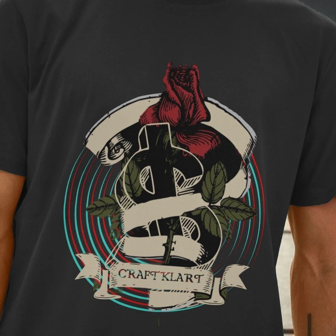 Men's Organic Cotton Craftklart T shirt - Rose - Premium T shirt from Craftklart.store - Just $22! Shop now at Craftklart.store