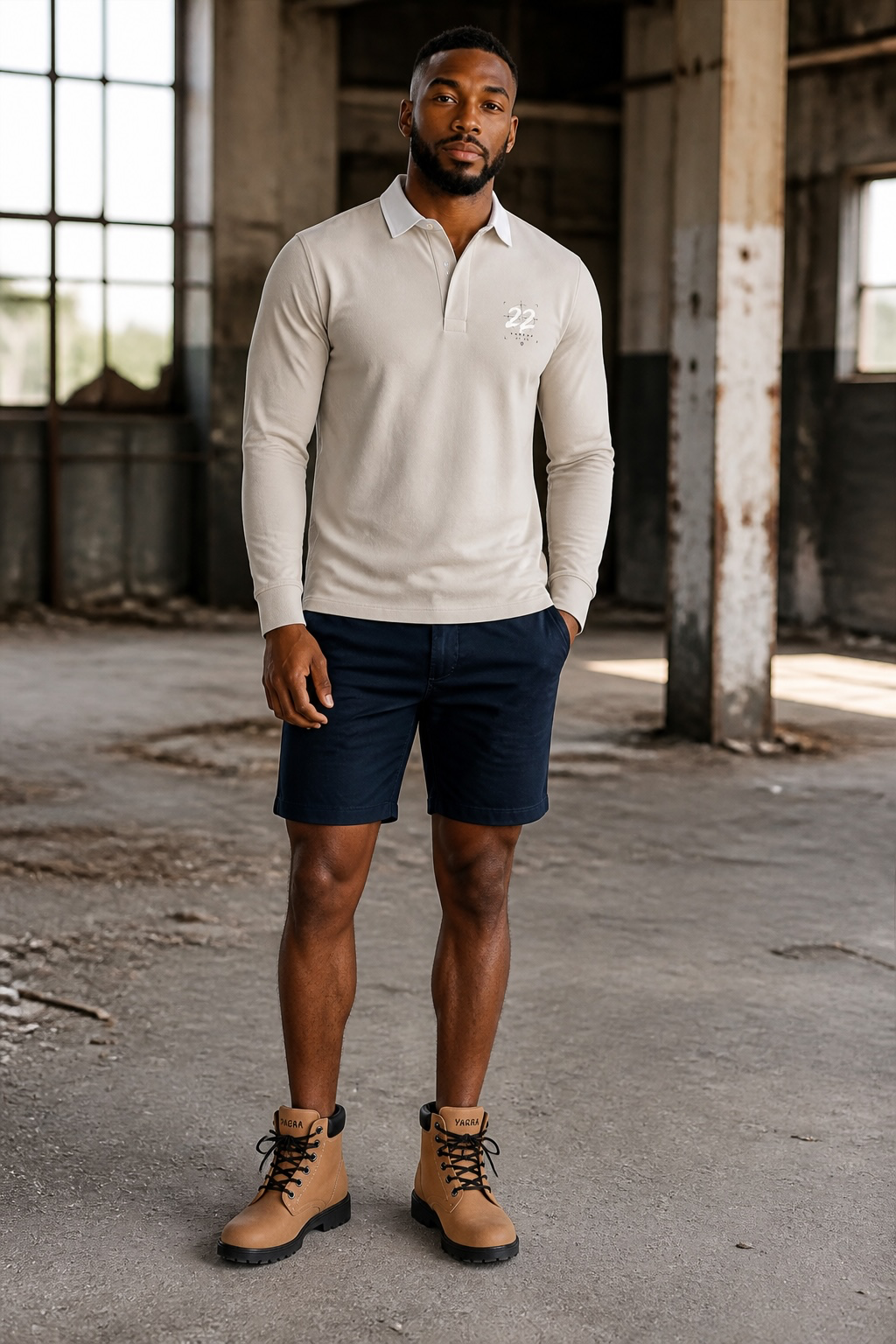 UNSEEN Urban Plain Rugby Shirt