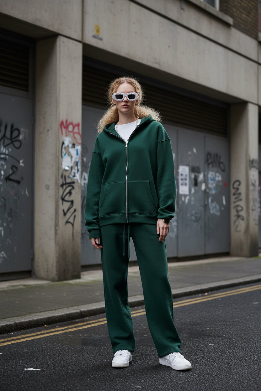 Quiet Form Zip Hoodie — 380GSM Fleece Oversized