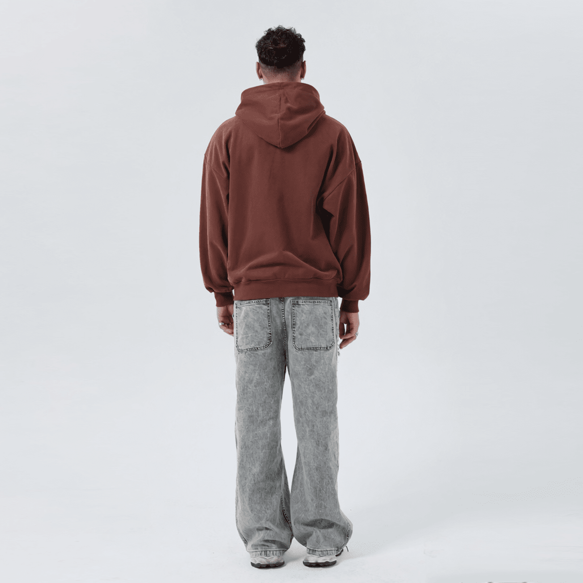 Unisex Heavyweight Cropped Double-Zip Hoodie (460GSM)