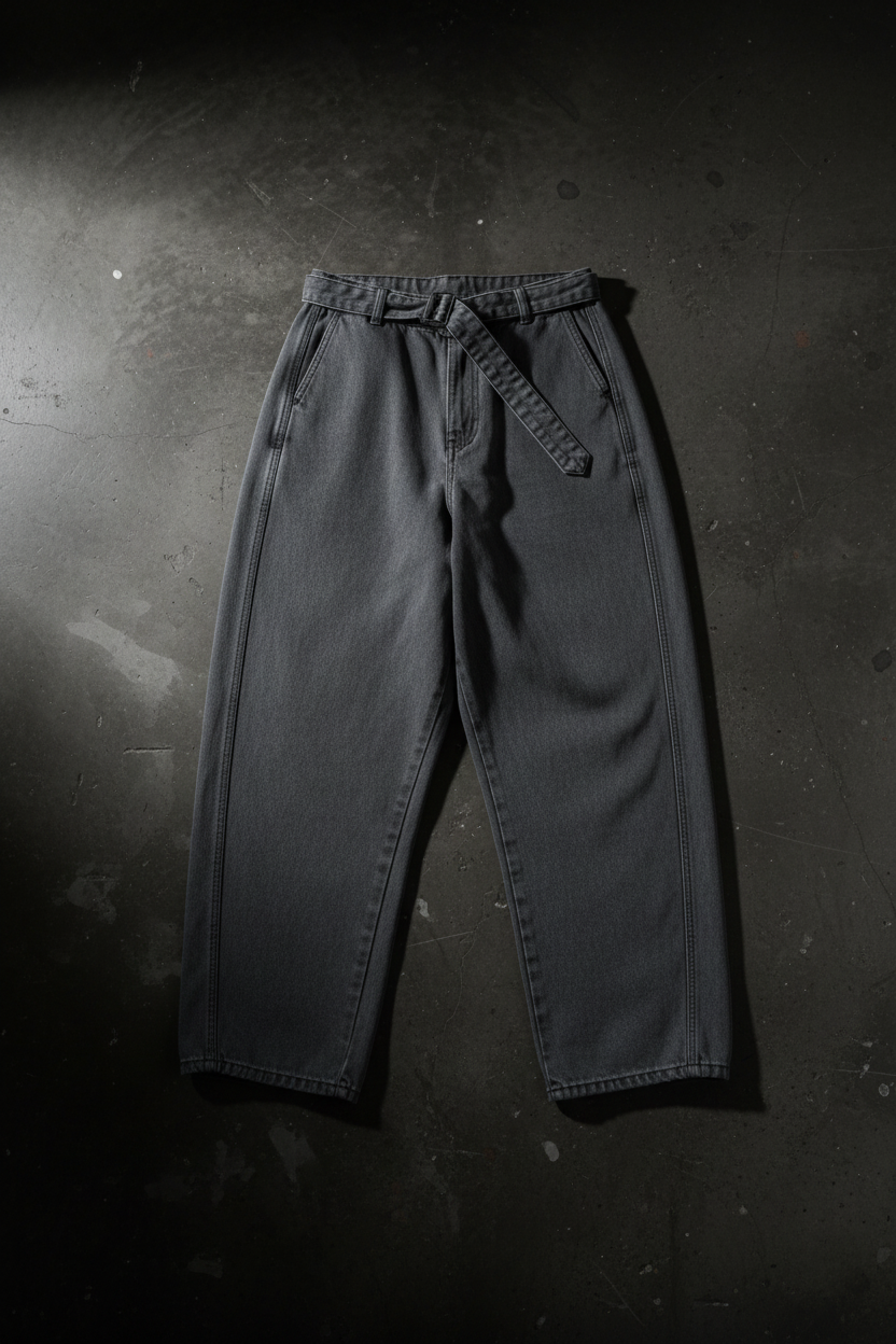 The Unseen Curved Blade Denim — Washed