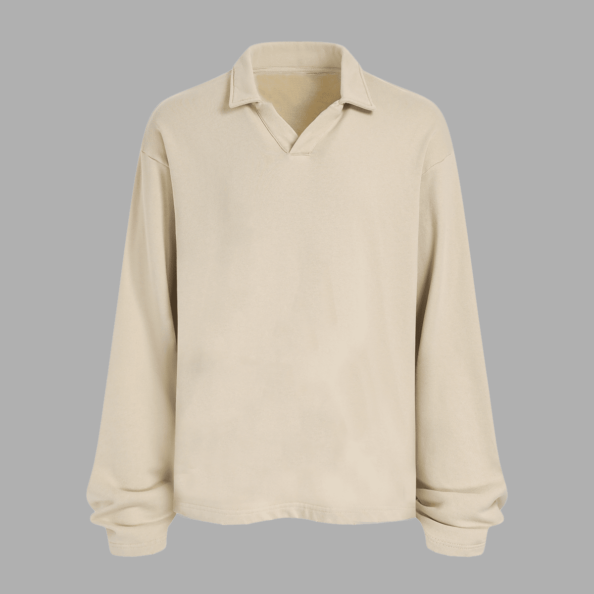 Urban Fashion & Streetwear heavyweight oversized long-sleeve collared shirt with a relaxed fit and bold design.