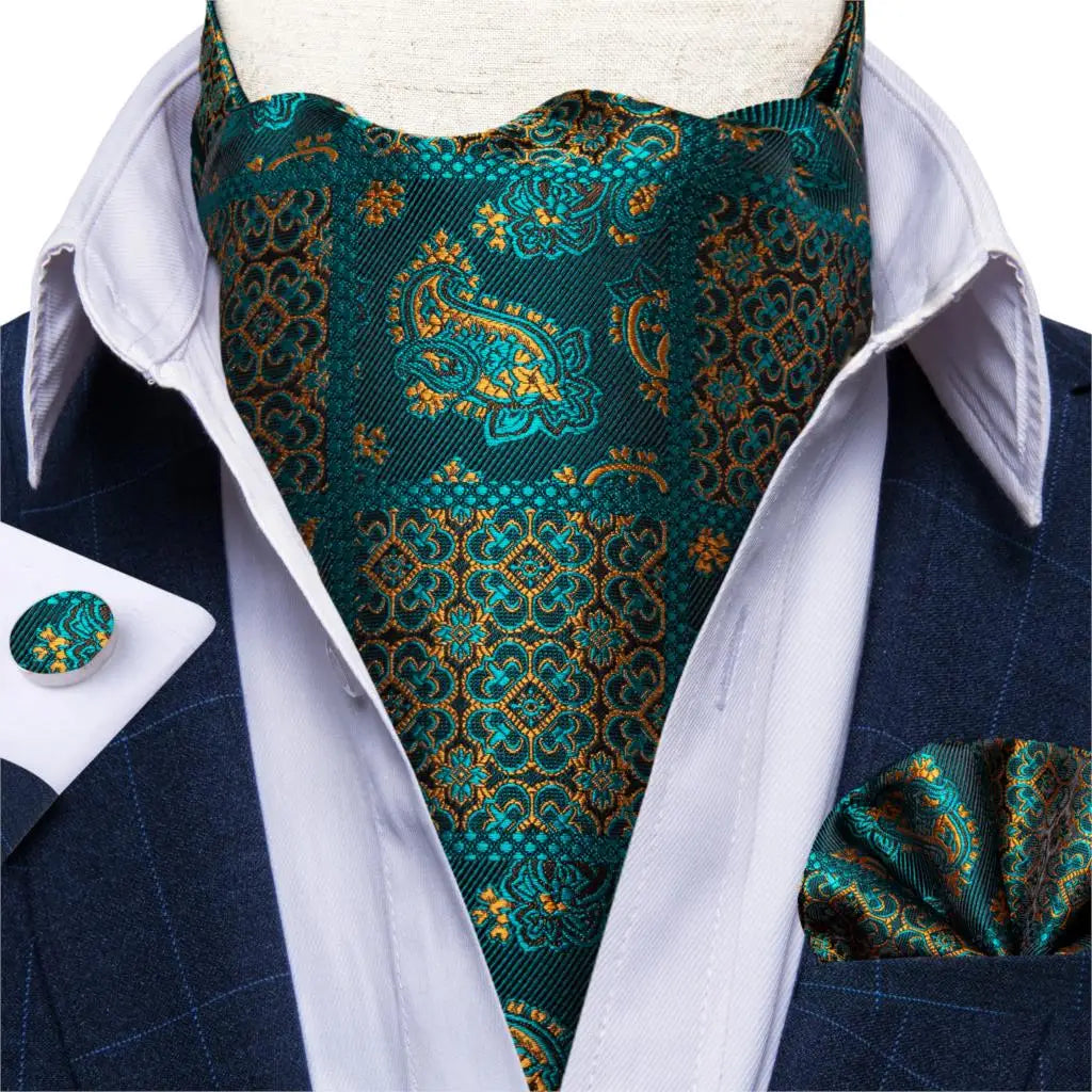 Men's Urban Accessories Premium Silk Ascot Tie | Minimalist Streetwear | Craftklart
