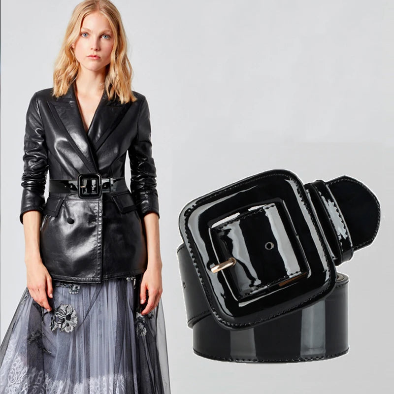 Plus Size Corset Belt High Quality Patent Leather Big Belts For Women - Premium Belts from Craftklart Dropship - Just $11! Shop now at Craftklart.store