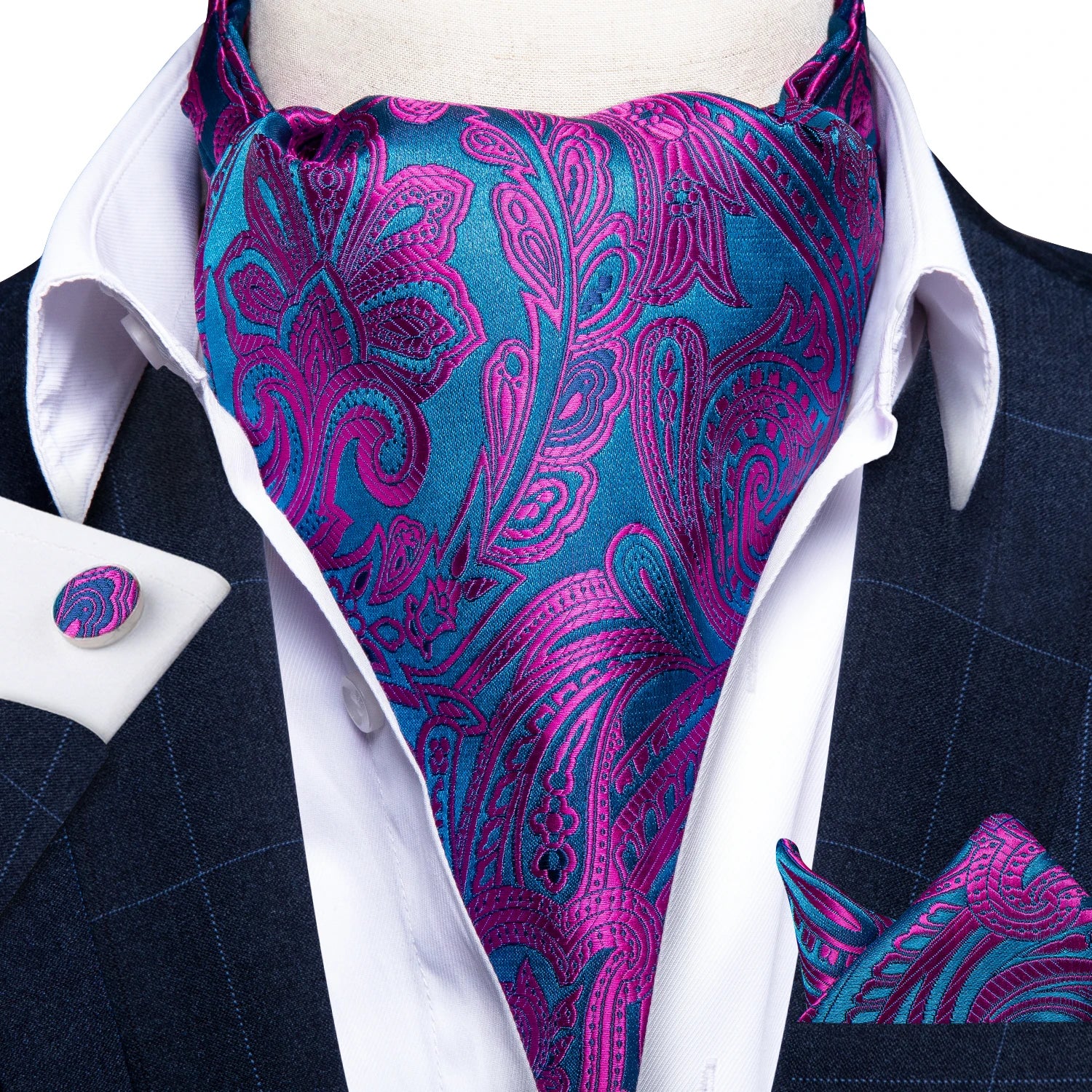 Men's Urban Accessories Premium Silk Ascot Tie | Minimalist Streetwear | Craftklart