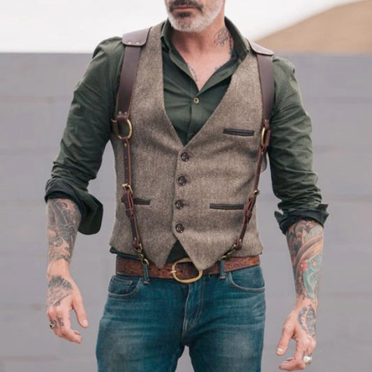 Men's Business Formal Dress Waistcoat