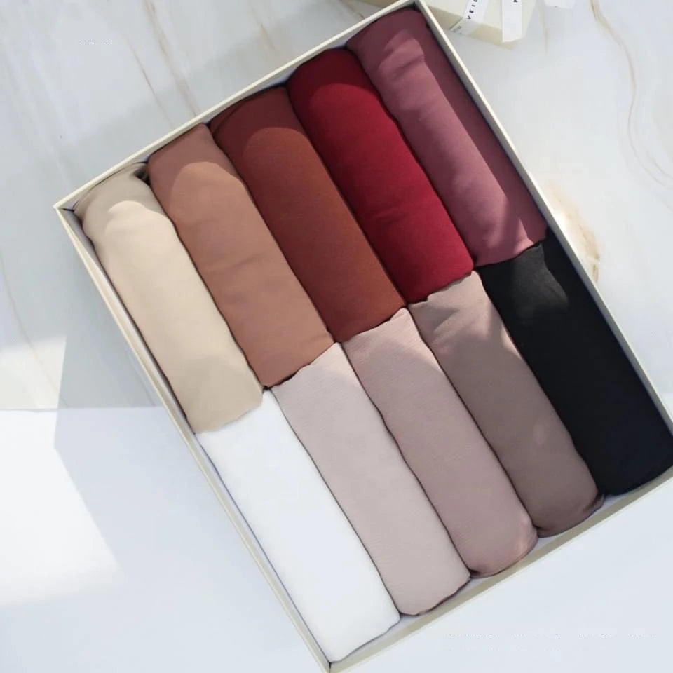 New Fashion Women Solid Chiffon Headscarf