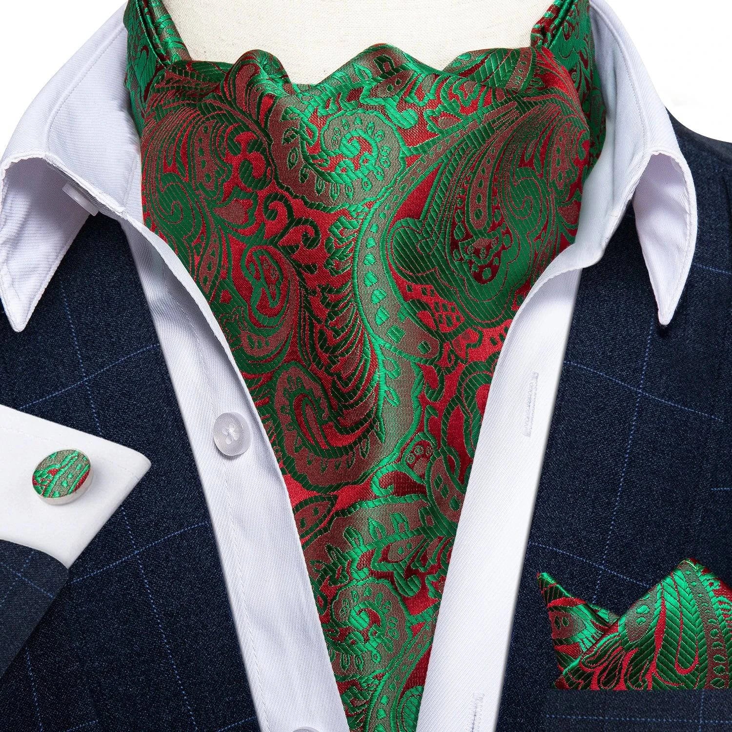 Men's Urban Accessories Premium Silk Ascot Tie | Minimalist Streetwear | Craftklart