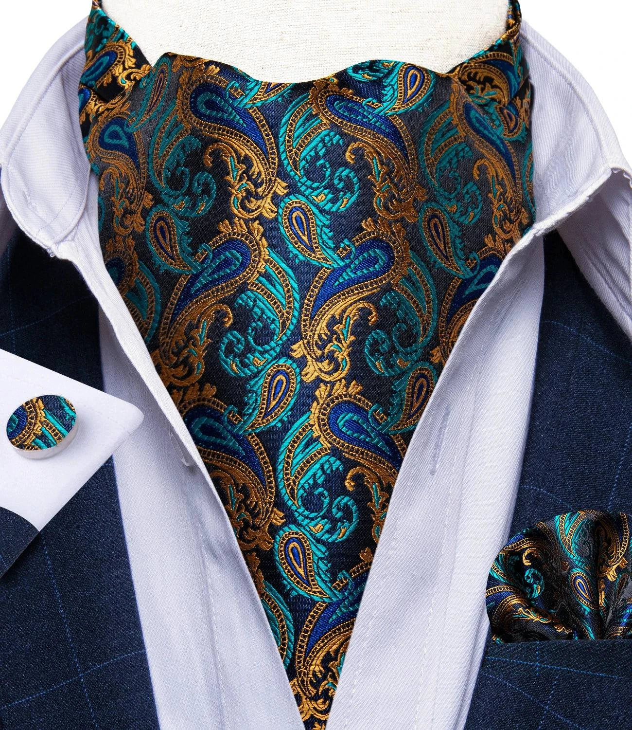 Men's Urban Accessories Premium Silk Ascot Tie | Minimalist Streetwear | Craftklart