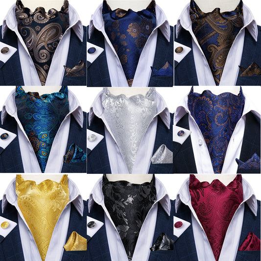 Men's Urban Accessories Premium Silk Ascot Tie | Minimalist Streetwear | Craftklart
