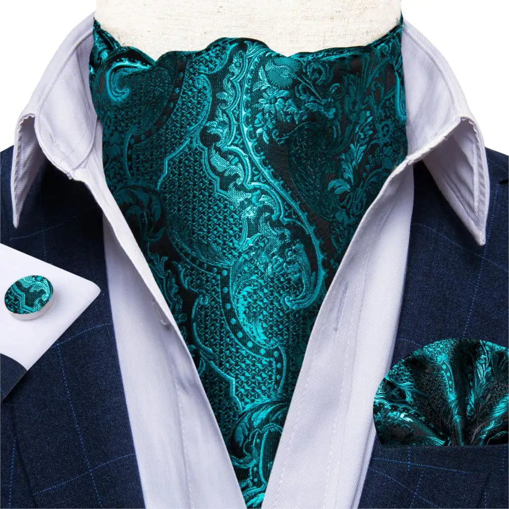 Men's Urban Accessories Premium Silk Ascot Tie | Minimalist Streetwear | Craftklart