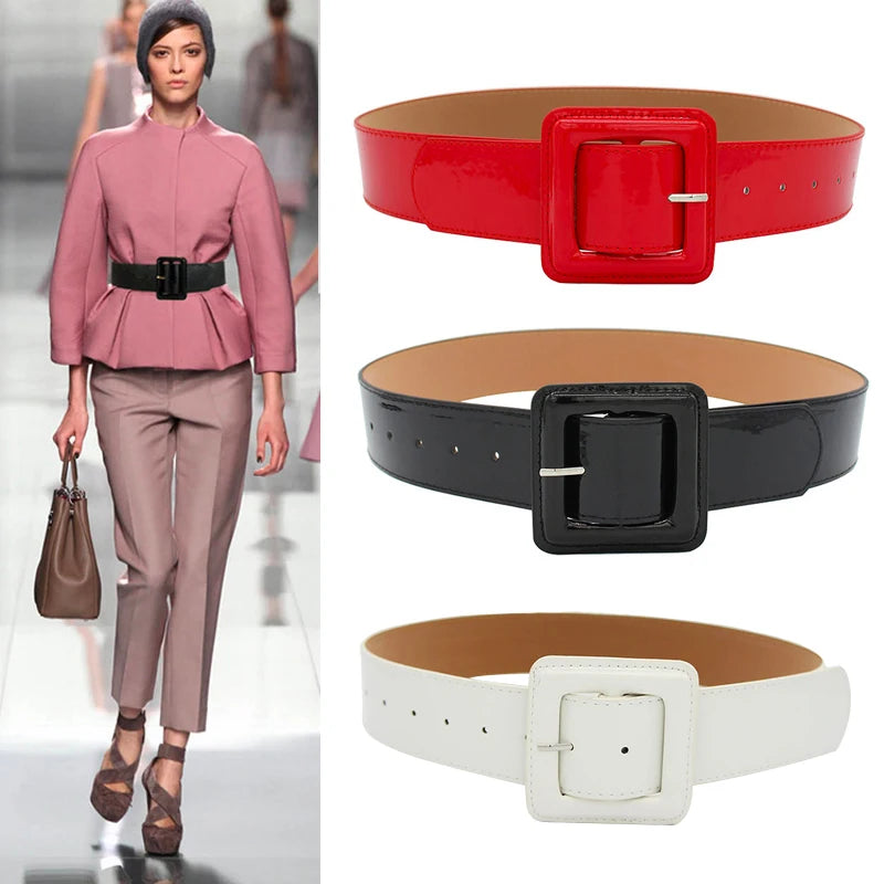 Plus Size Corset Belt High Quality Patent Leather Big Belts For Women - Premium Belts from Craftklart Dropship - Just $11! Shop now at Craftklart.store