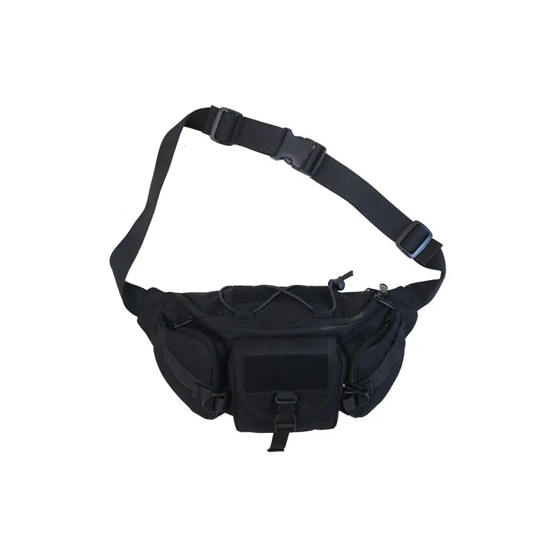 Unisex tactical crossbody chest bag from Craftklart with multiple compartments and urban streetwear style, suitable for everyday carry.