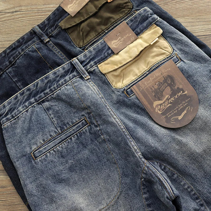 3310 Autumn New American Retro Heavyweight Denim Jeans - Premium Jeans from Craftklart Dropship - Just $51.11! Shop now at Craftklart.store