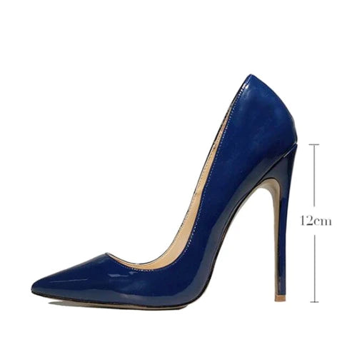 Dark Blue Pointed Toe Women Shoes