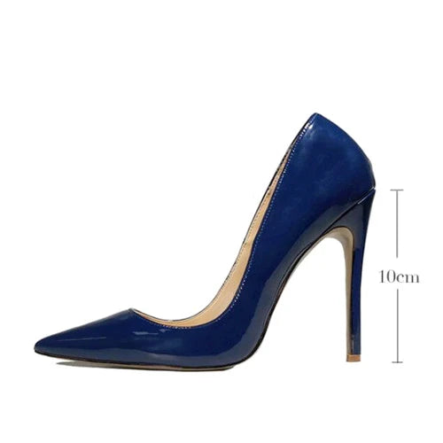 Dark Blue Pointed Toe Women Shoes