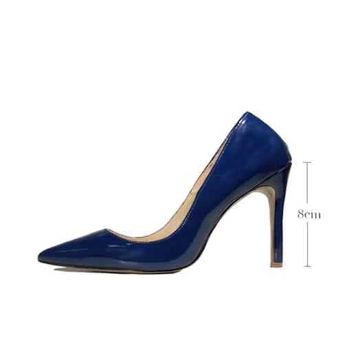 Dark Blue Pointed Toe Women Shoes