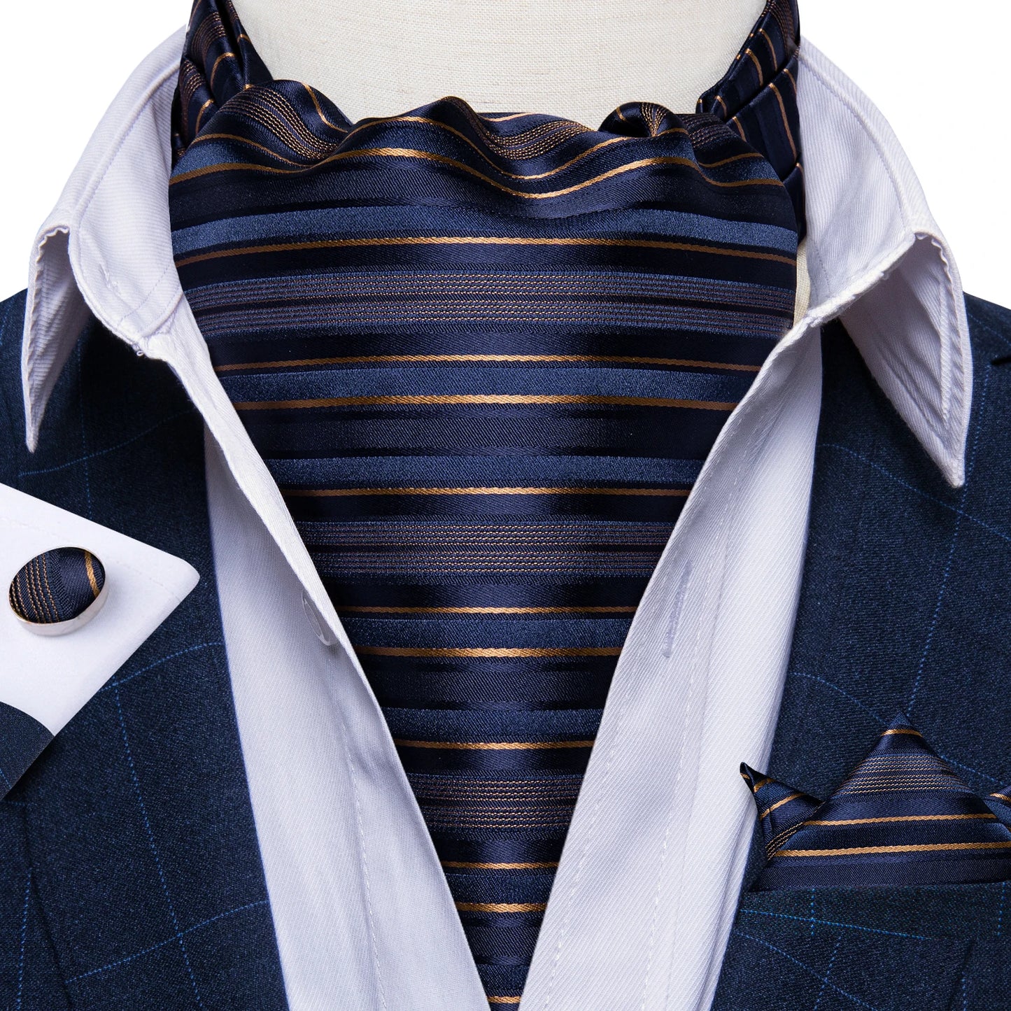 Men's Urban Accessories Premium Silk Ascot Tie | Minimalist Streetwear | Craftklart