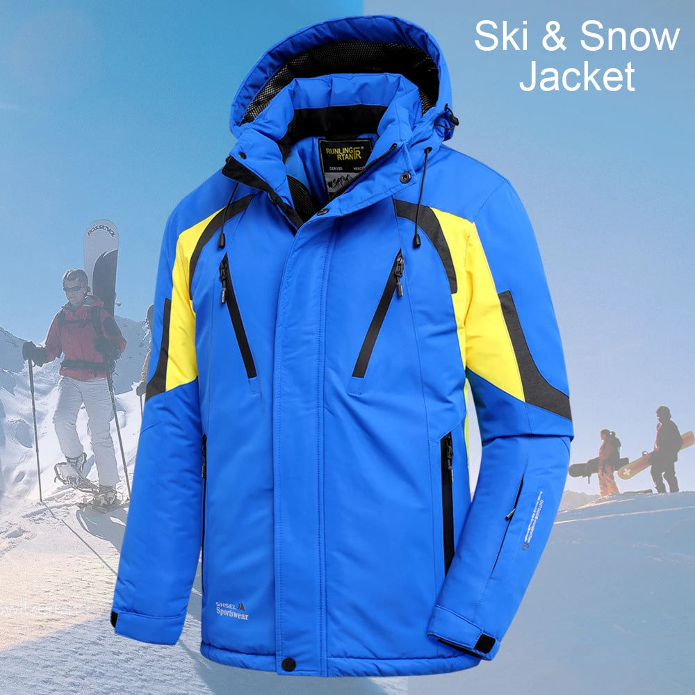 Men Winter Ski New Outdoor Parkas Jacket & Trouser